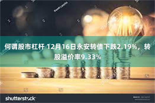 何谓股市杠杆 12月16日永安转债下跌2.19%，转股溢价率9.33%