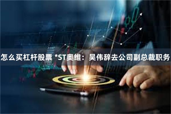 怎么买杠杆股票 *ST奥维：吴伟辞去公司副总裁职务