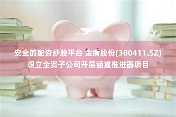 安全的配资炒股平台 金盾股份(300411.SZ)设立全资子公司开展涵道推进器项目
