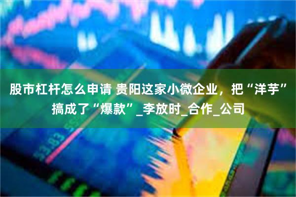 股市杠杆怎么申请 贵阳这家小微企业，把“洋芋”搞成了“爆款”_李放时_合作_公司