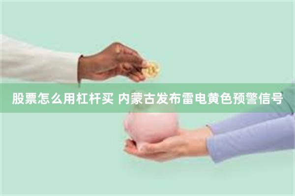 股票怎么用杠杆买 内蒙古发布雷电黄色预警信号